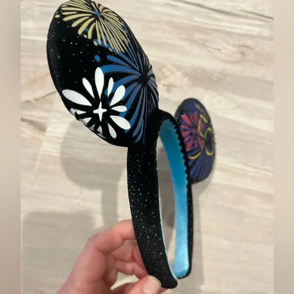 Disney Parks Mickey Main Attraction Ear Headband Cinderella Castle Fireworks - Picture 12 of 14